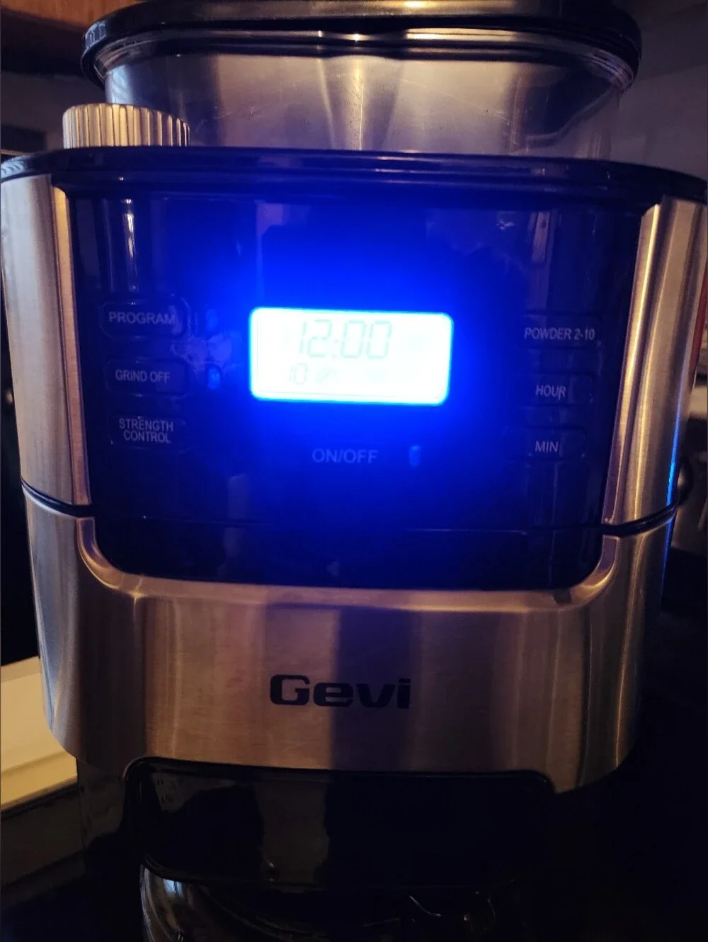 Black and Stainless 10-Cup Grind-and-Brew Coffee Maker